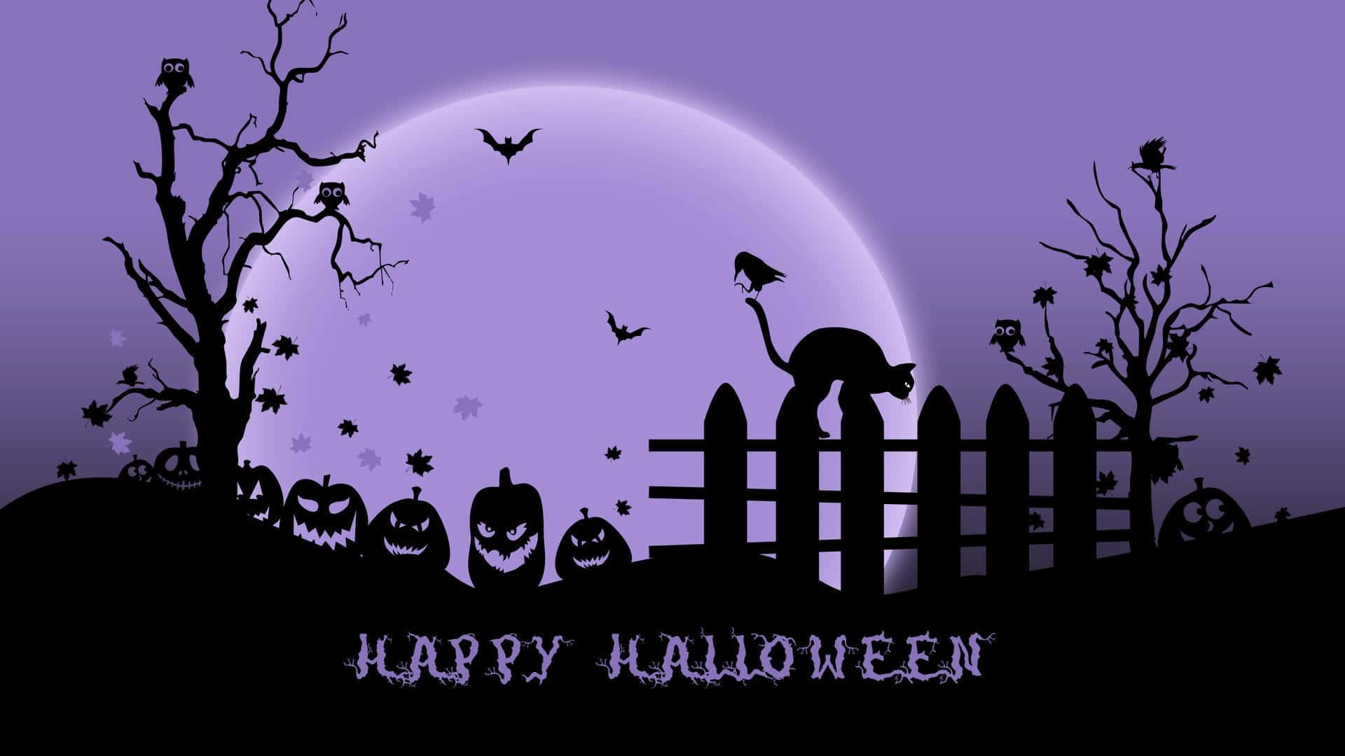 Purple Halloween Wallpaper