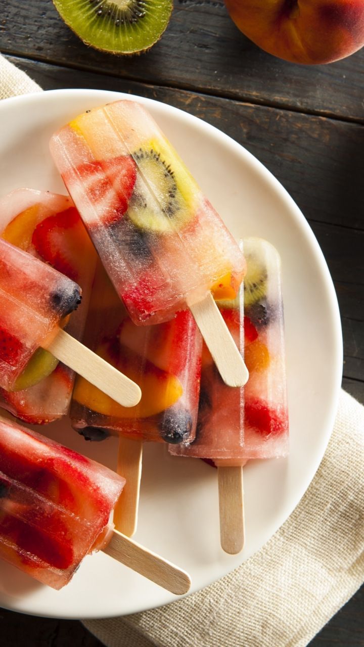 Summer, fruits, ice candy, 720x1280 wallpaper
