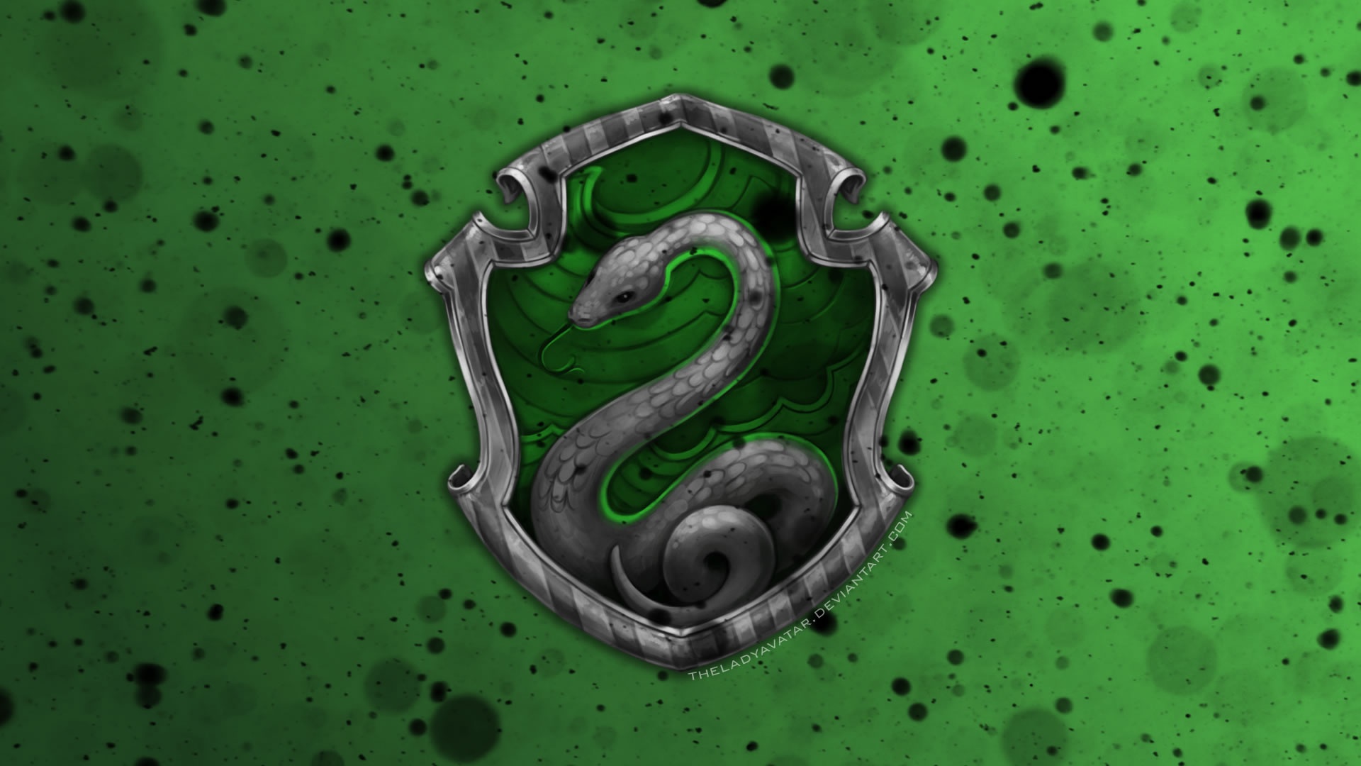 Wallpaper Hogwarts, Harry Potter, wallpaper, Slytherin, by theladyavatar for mobile and desktop, section минимализм, resolution 1920x1080