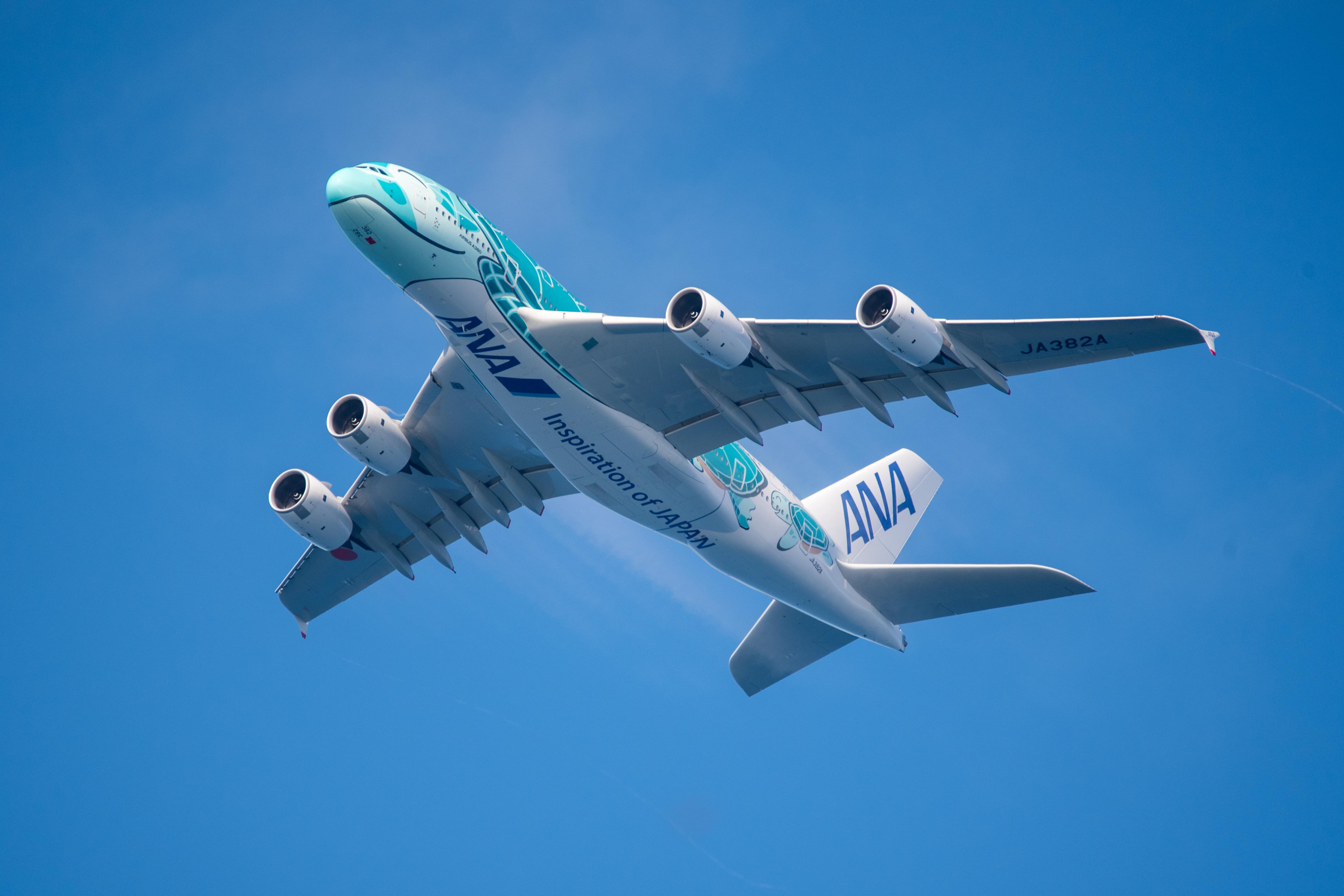 ANA A380 spotting while on vacation in west Oahu in early July