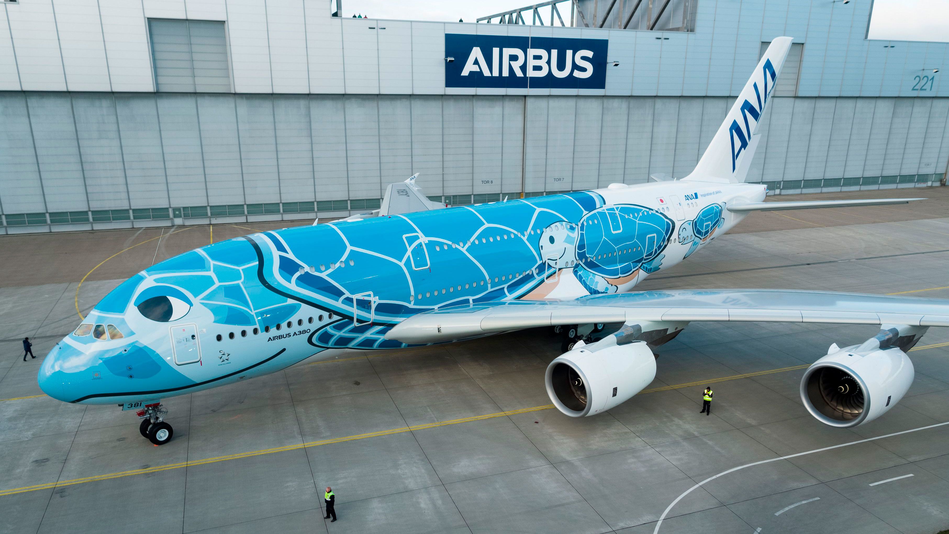 Flying turtle' A380 ready for takeoff
