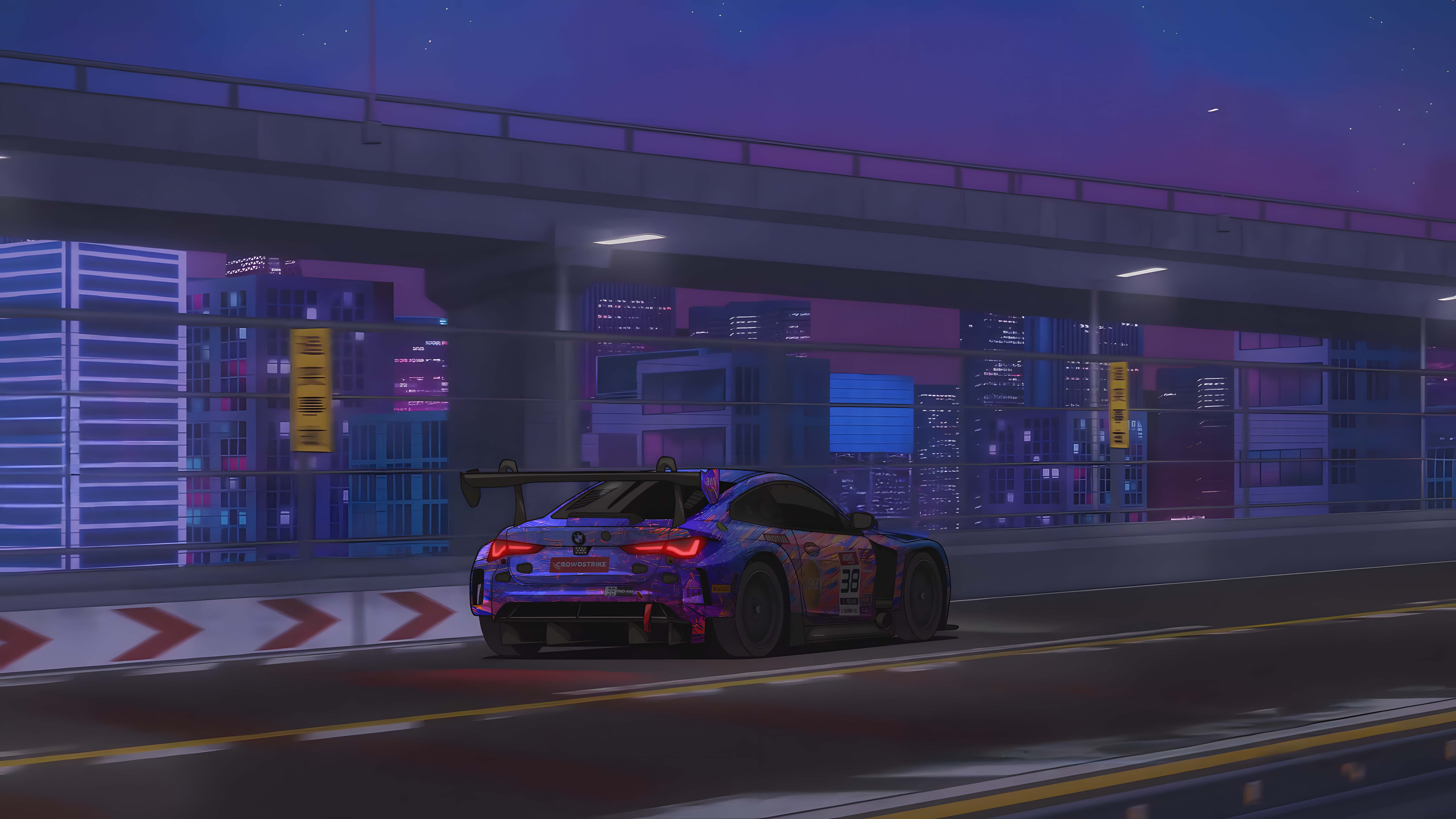 Cars on the road wallpaper [7680x4320]