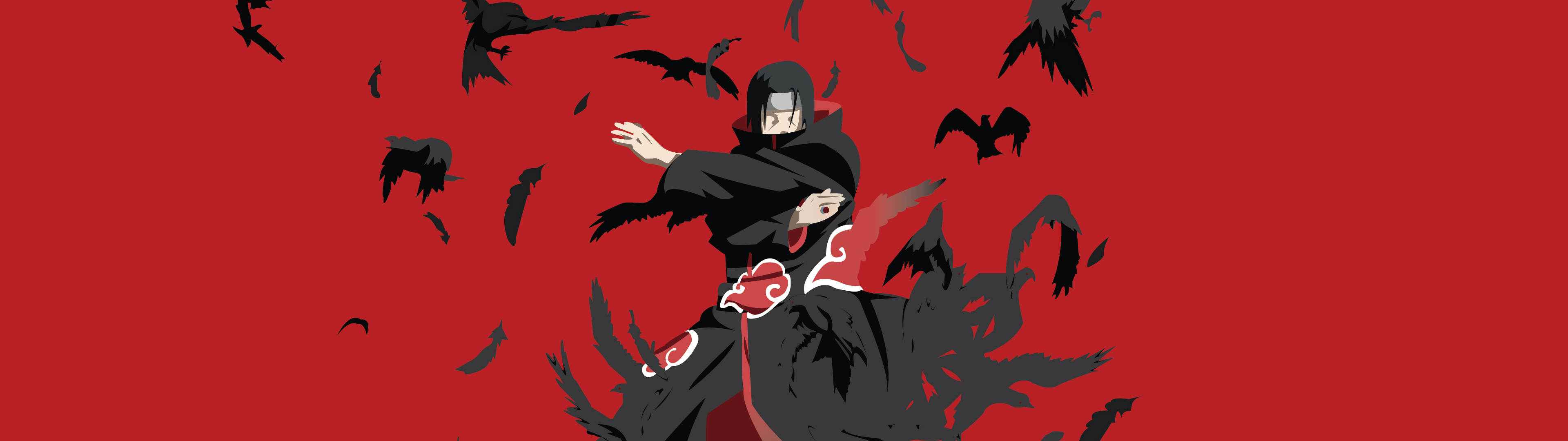 Itachi Uchiha Wallpaper 4K, Illustration, Minimalist