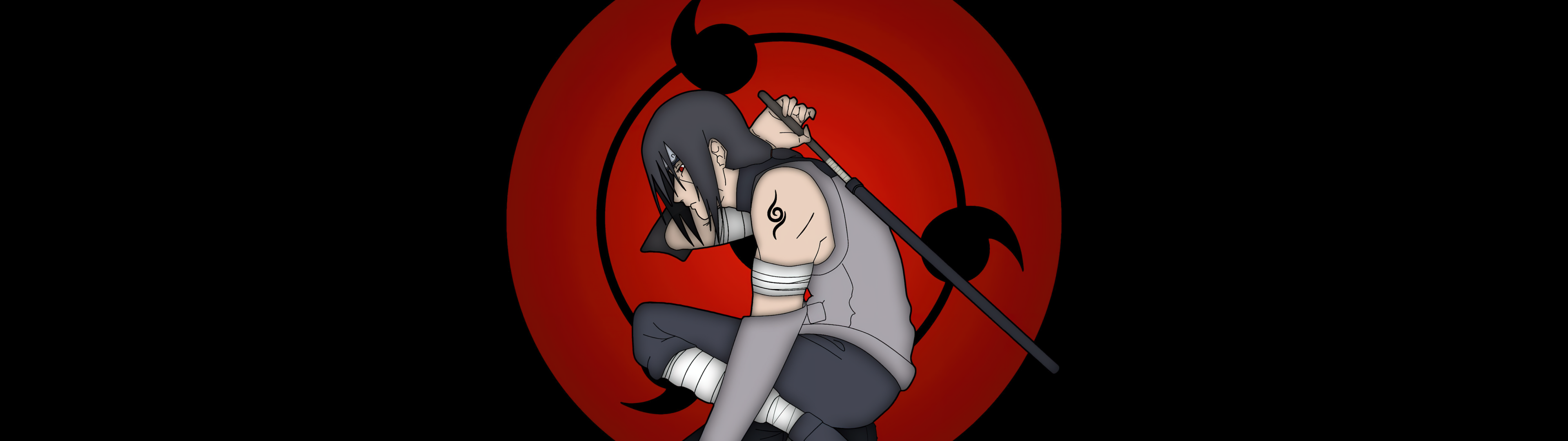 Itachi Uchiha Wallpaper 4K, Mangekyo Sharingan