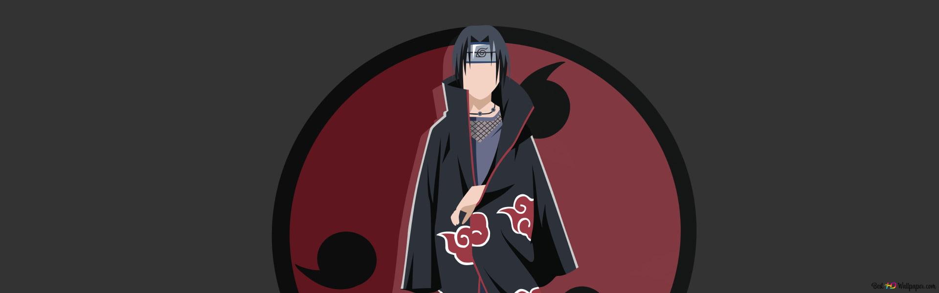 Itachi & his sharingan behind him HD wallpaper download