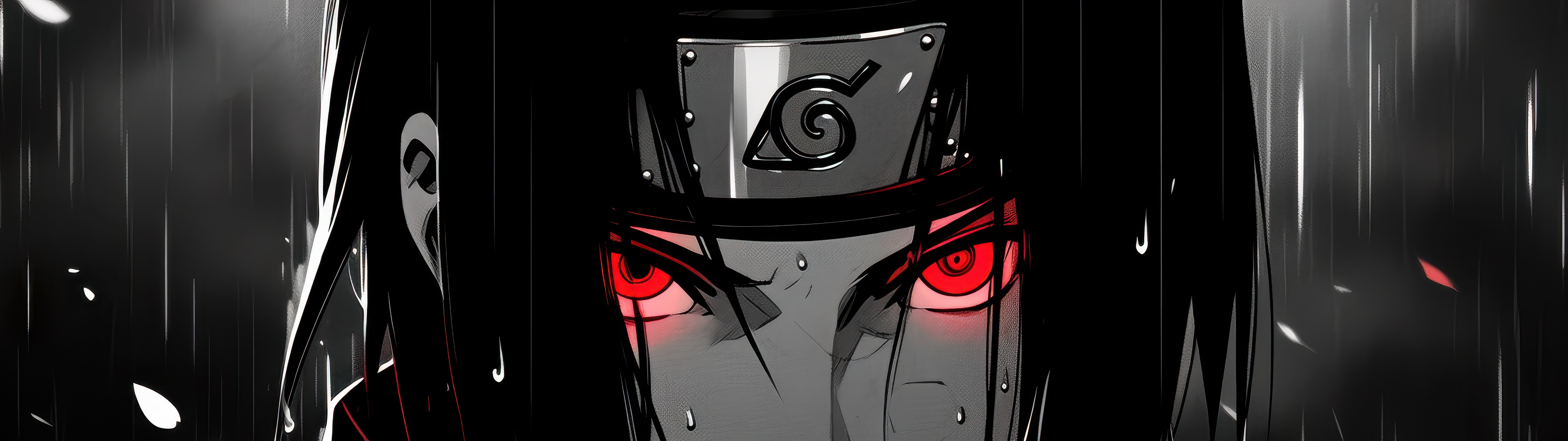 Itachi Uchiha Wallpaper 4K, Dark aesthetic, Dark background
