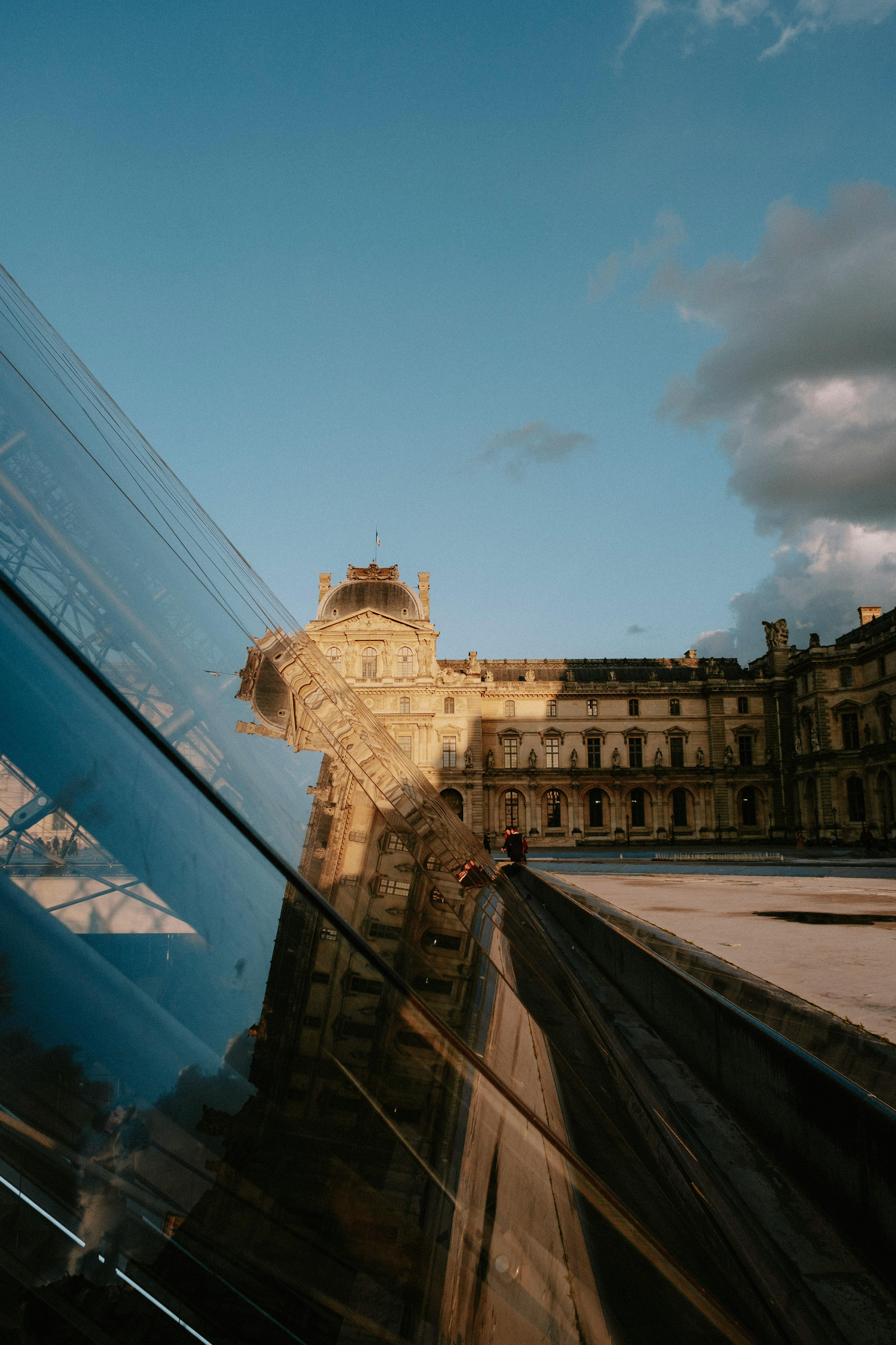 The Louvre Museum Square in Paris France · Free