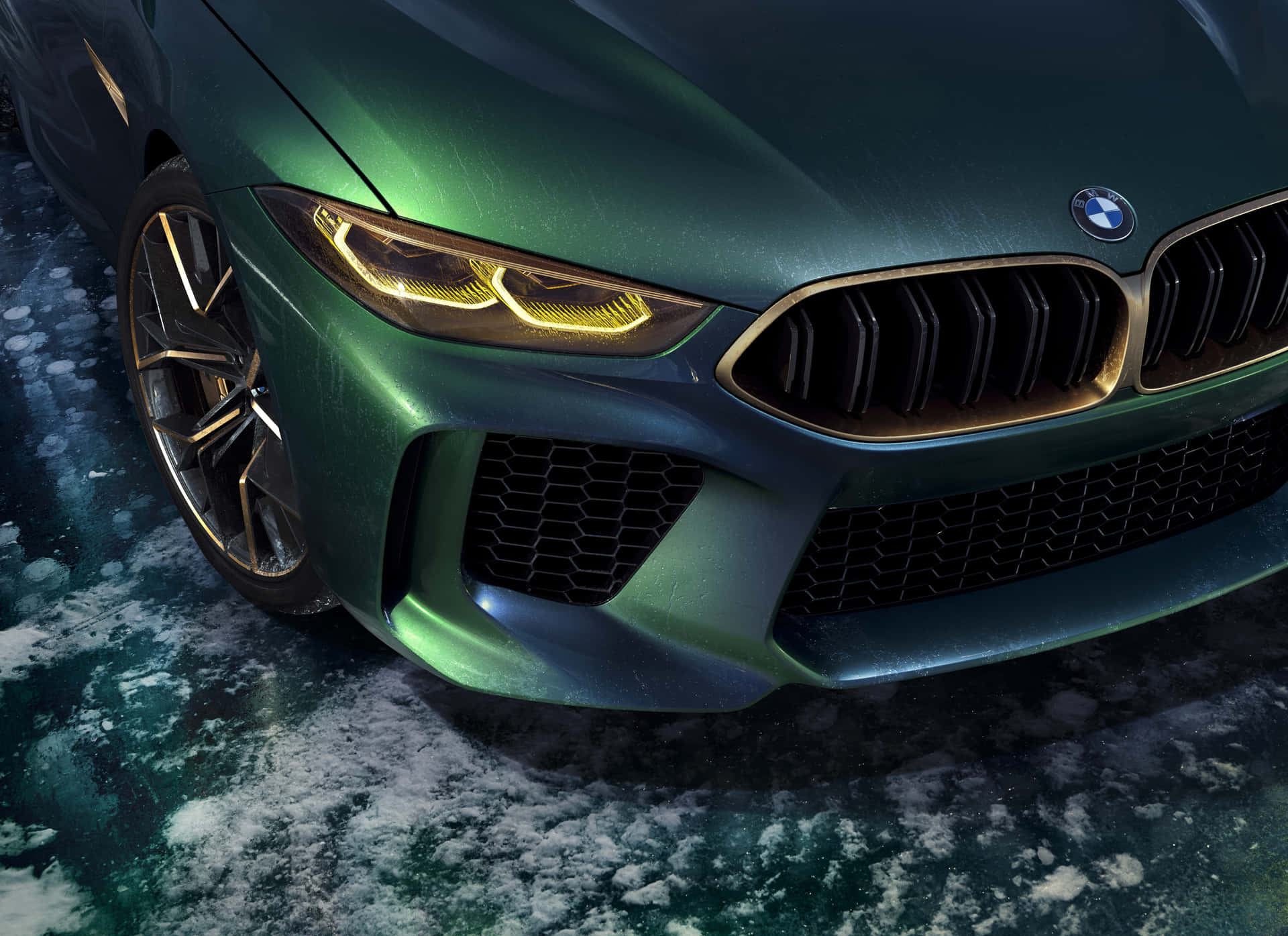 Download Dark Green Bmw M8 4k Desktop Wallpaper