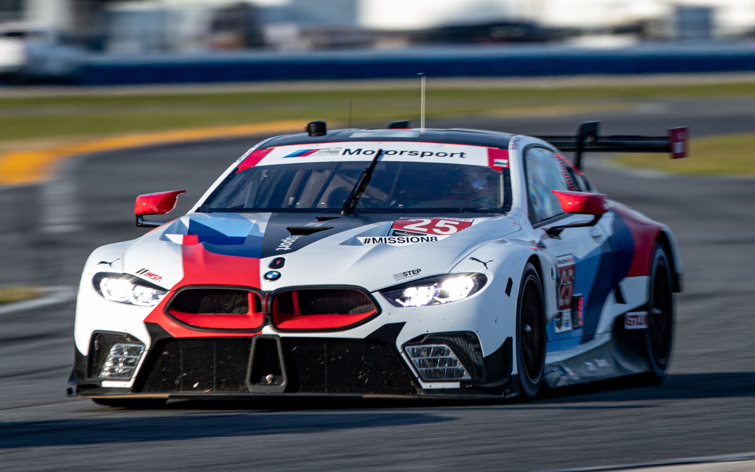 BMW M8 GTE race car on track Desktop wallpaper 2560x1600