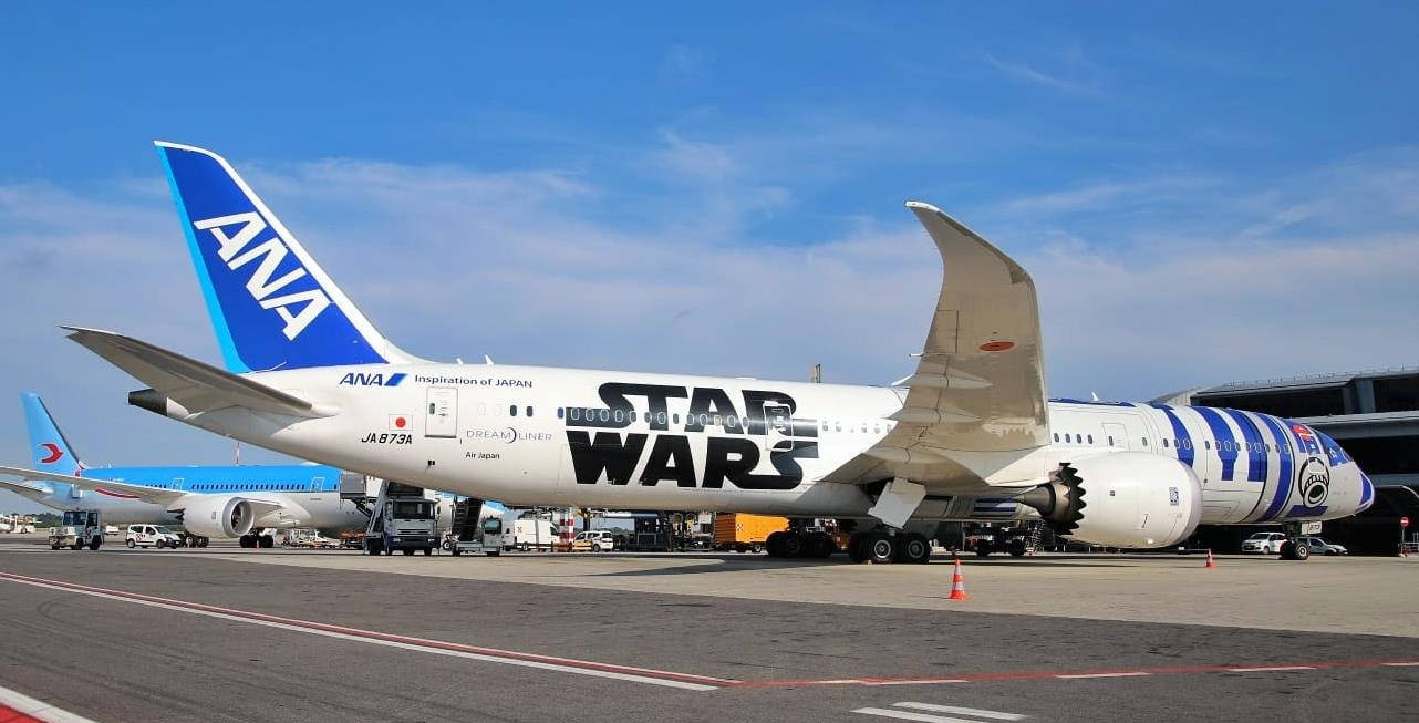 Download ANA Star Wars Airplane Wallpaper