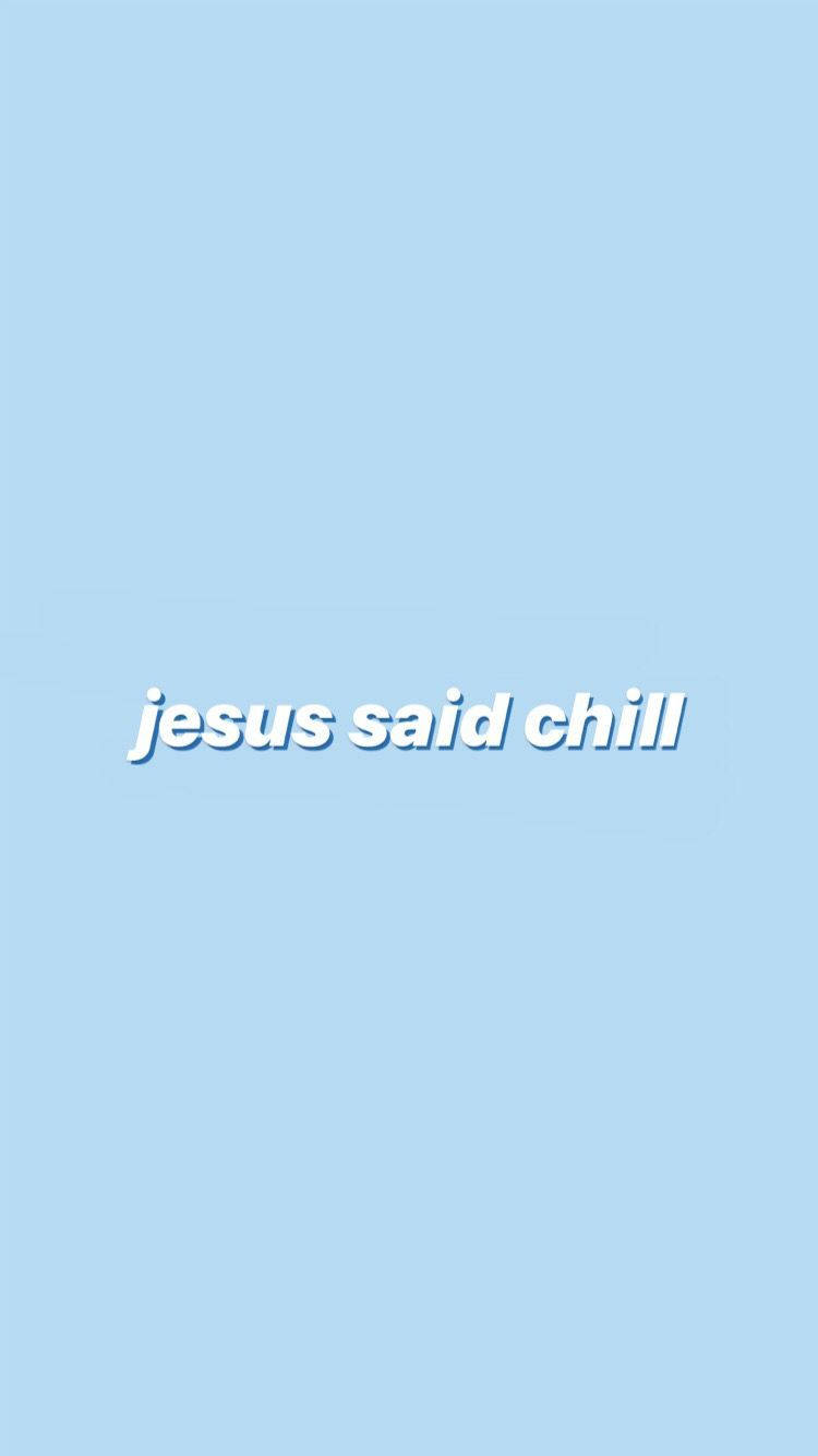 Download Chill Jesus Aesthetic Wallpaper