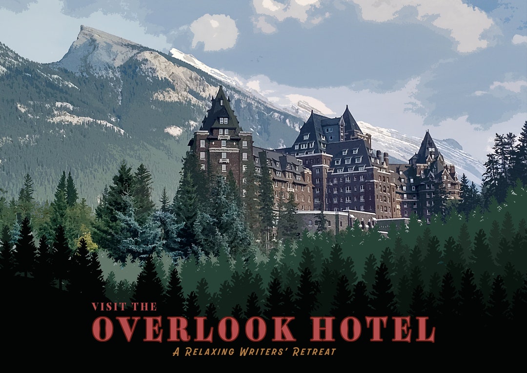 Overlook Hotel Poster. the Shining Inspired Movie Poster. Fictional Hotel Wall Art. Stephen King Stanley Kubrick Jack Nicholson
