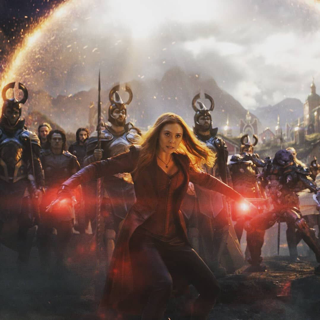 Download The Scarlet Witch in Wandavision Wallpaper