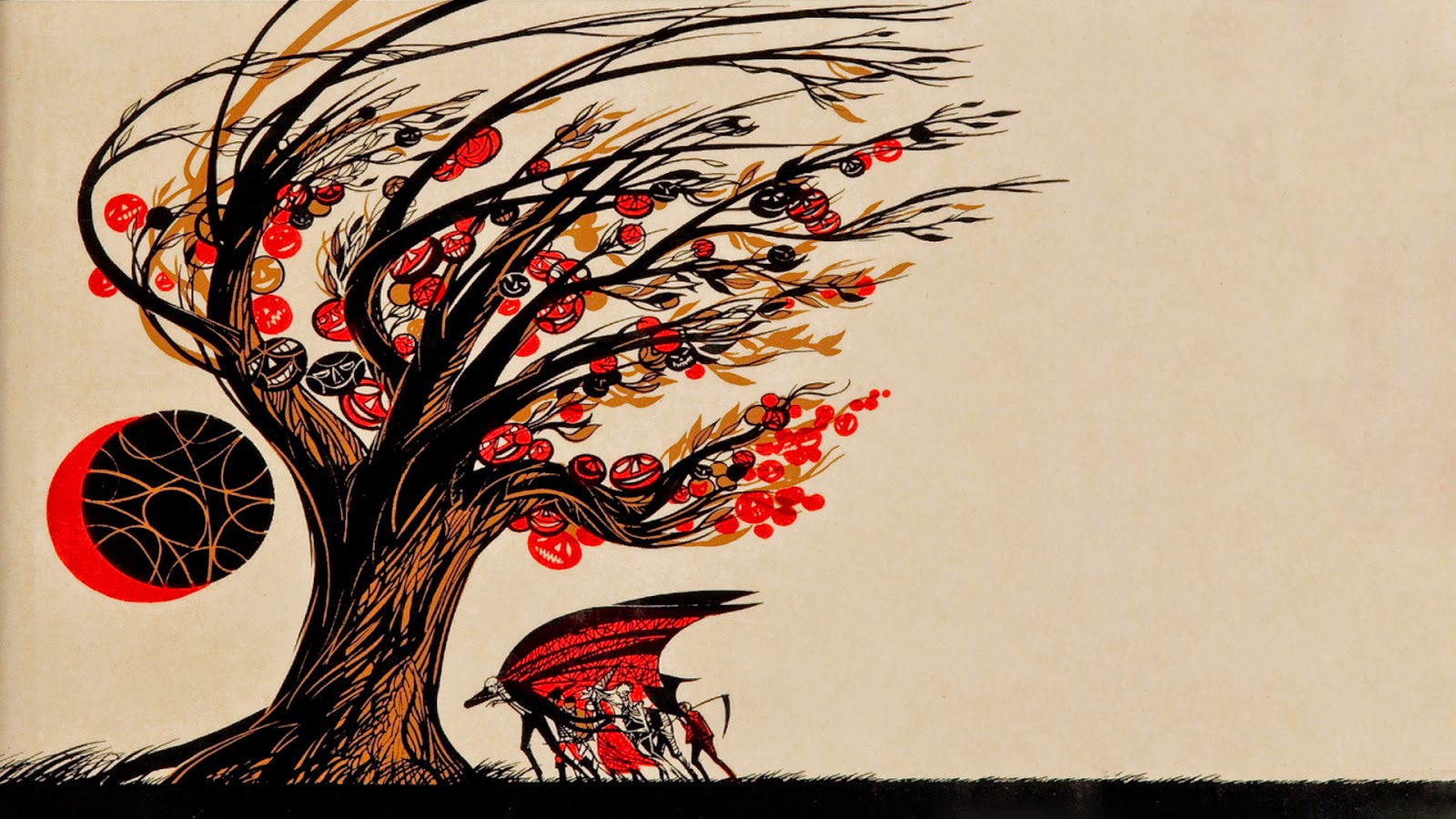 Neato Coolville: HALLOWEEN WALLPAPER: RAY BRADBURY'S THE HALLOWEEN TREE
