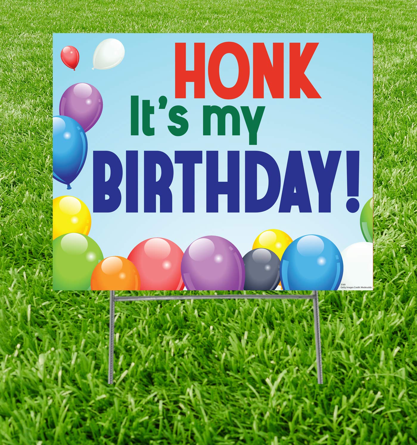 Cardboard People Advanced Graphics Honk Its My Birthday Yard Sign