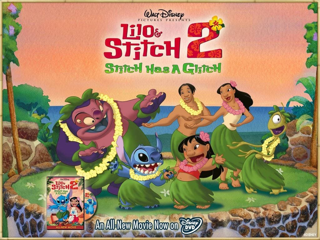 Download Lilo And Stitch 3D Characters Dancing Wallpaper