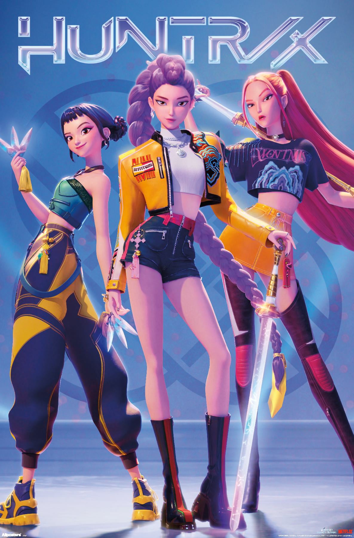 Netflix KPop Demon Hunters Hero Group Wall Poster, 14.725 x 22.375