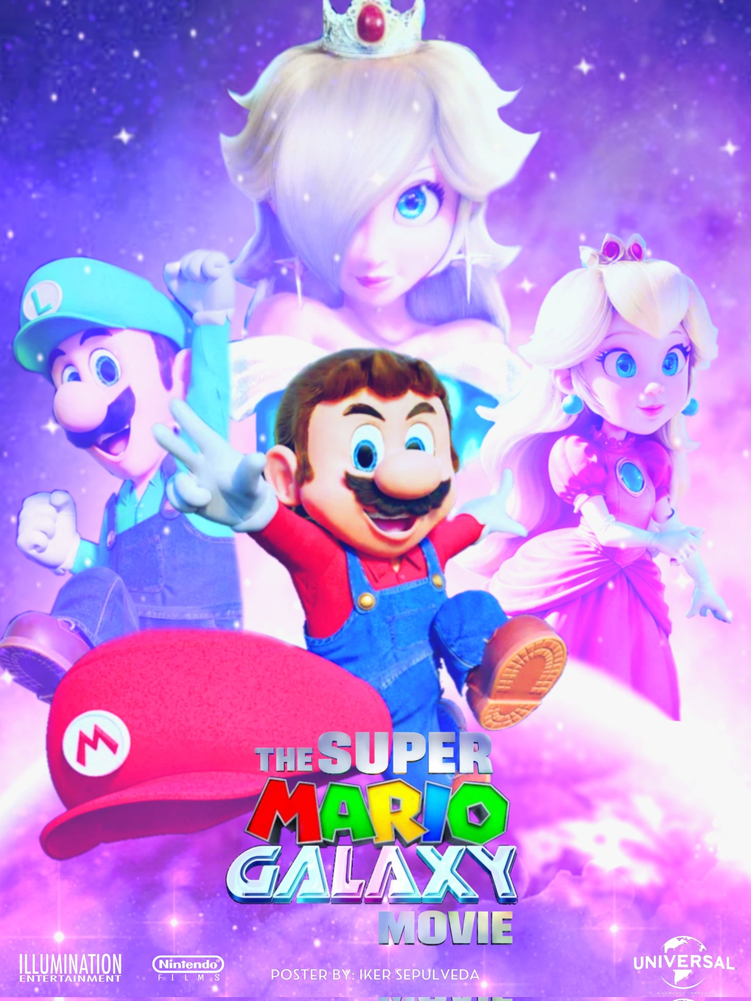 Iker Sepúlveda New Galaxy. Super Mario Galaxy Movie Fan poster by me #SuperMarioBros #supermario #SuperMarioBros40 #supermariogalaxy #mariogalaxy #NintendoDirect #nintendo #Mario #mariobros #MarioMovie2 #fanart #posterdesign #poster