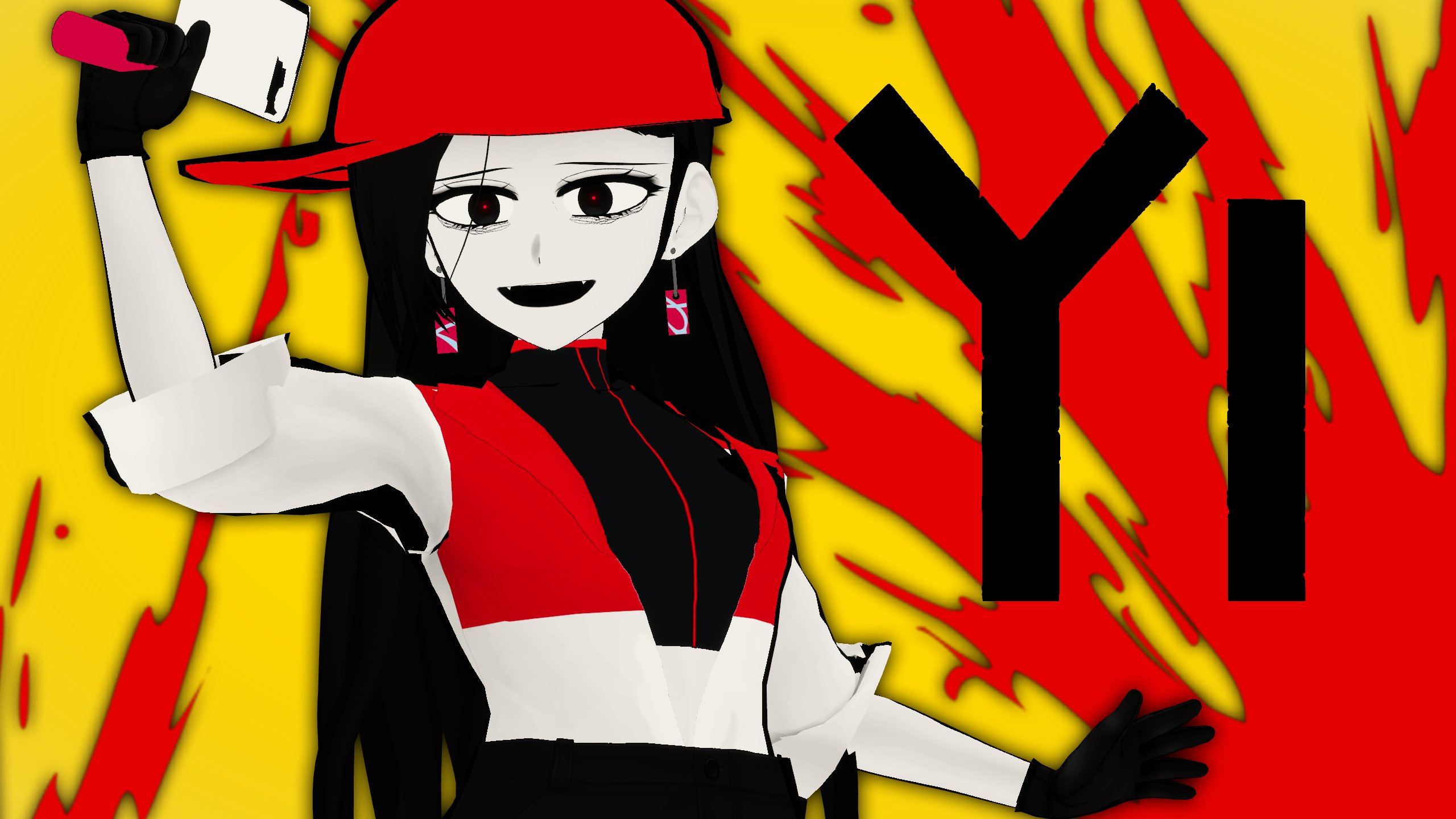 YōkaiOfHikari Xi model from Butcher Vanity music video. Was made for someone I dearly love. <3 #Vrchat #VRoid #YiXi #ButchersVanity