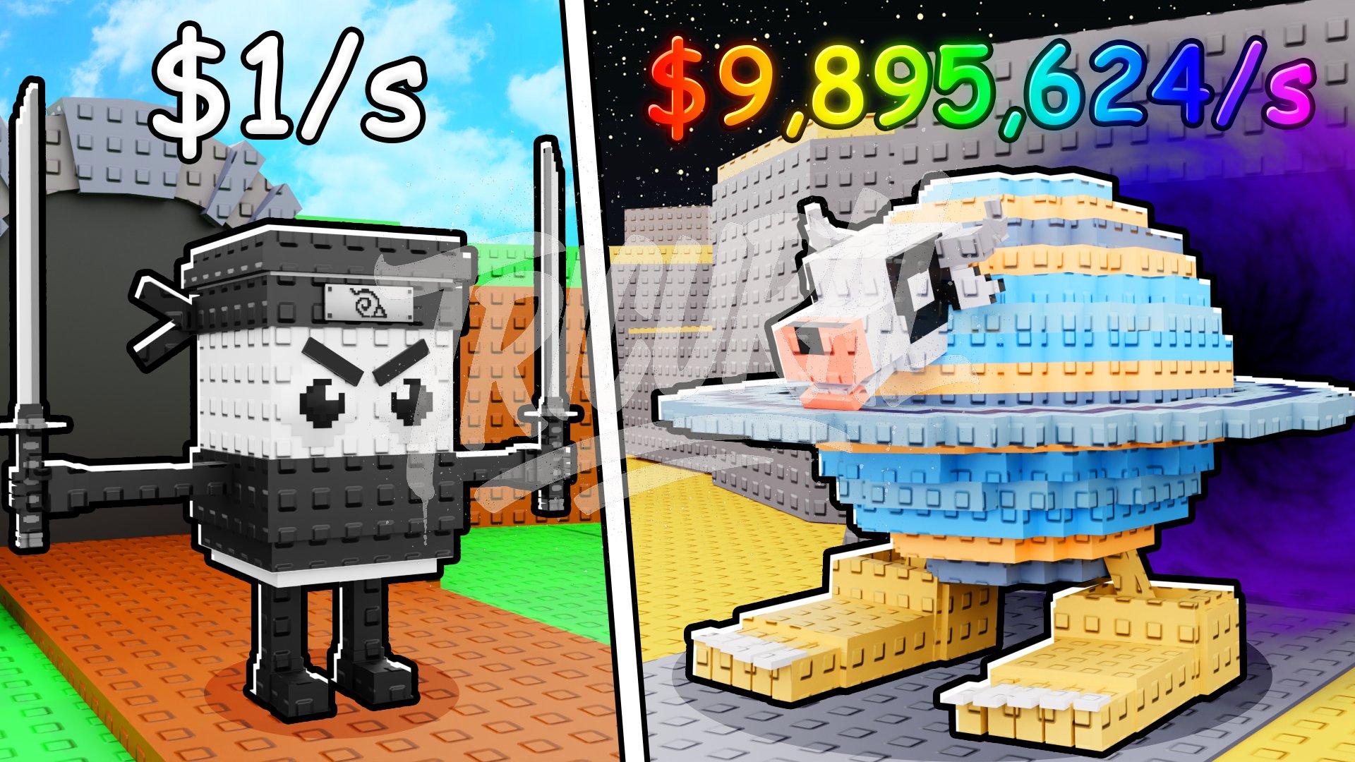 Tricural Thumbnail for Steal Brainrot Tower Defense on roblox!