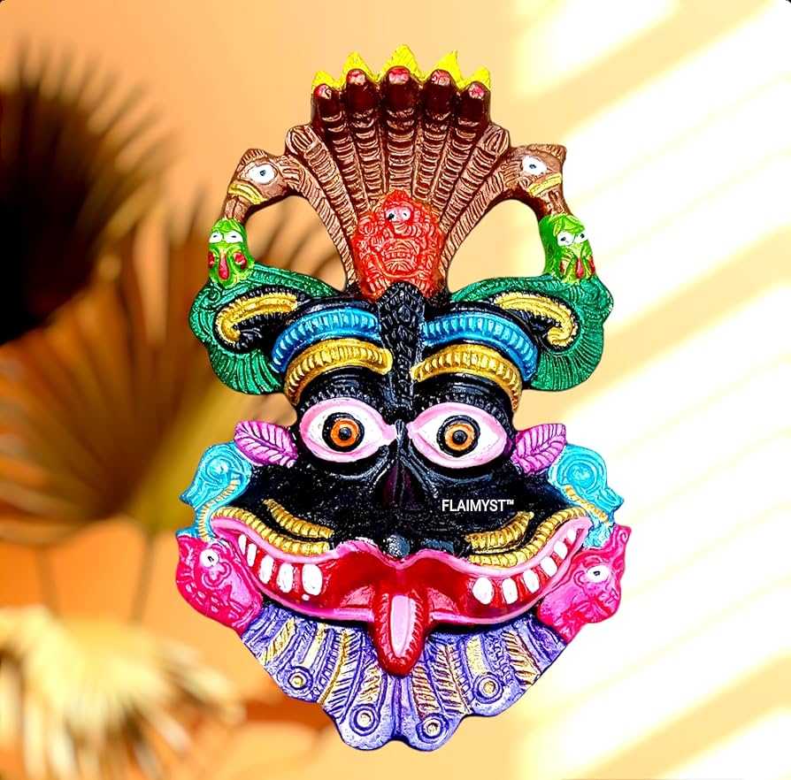 Buy FLAIMYST 6 Inche Kirtimukha for Home Door in Aluminium Metal, Kirtimukha Wall Hanging for Home Decor, Nazar Battu for Home Entrance Peck