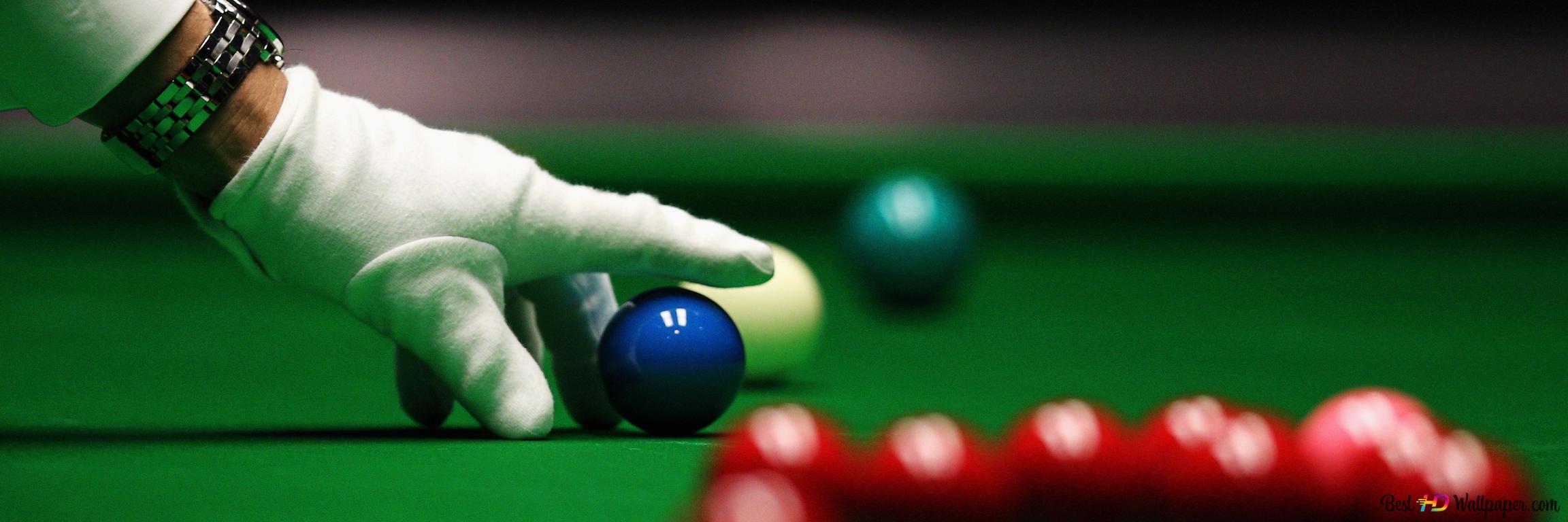 World snooker championship red and blue balls balls on table 4K wallpaper download