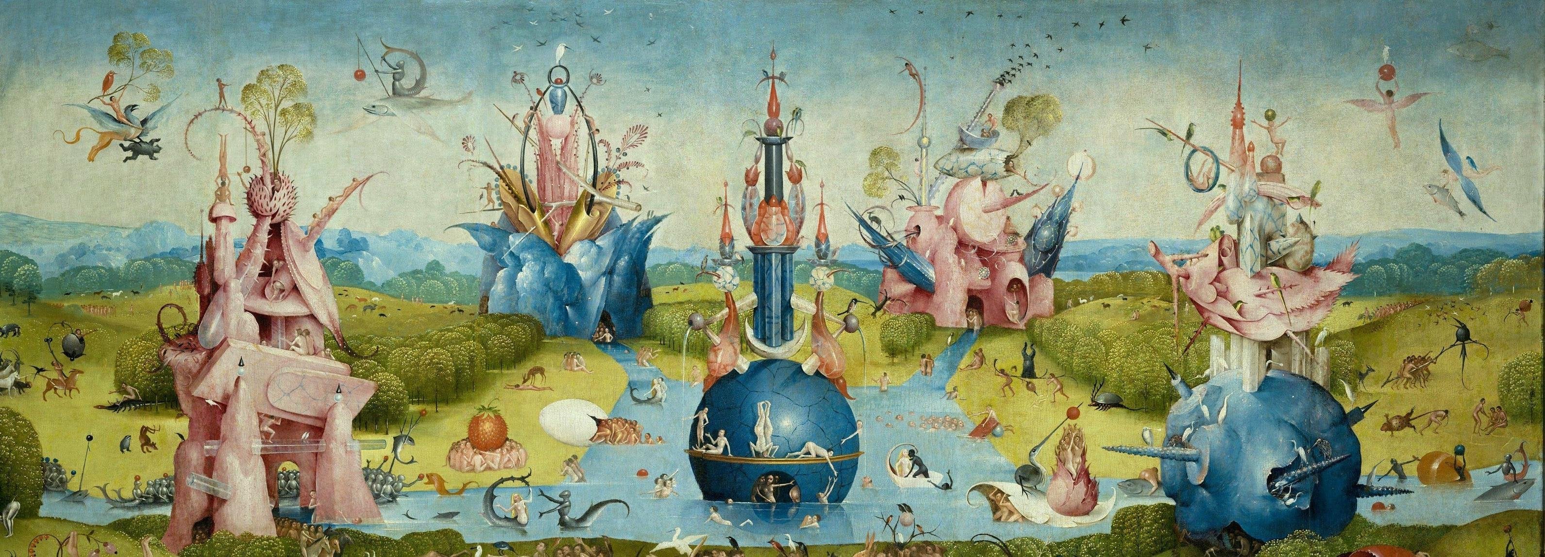 Bosch, The Garden of Earthly Delights [3978 × 1435]