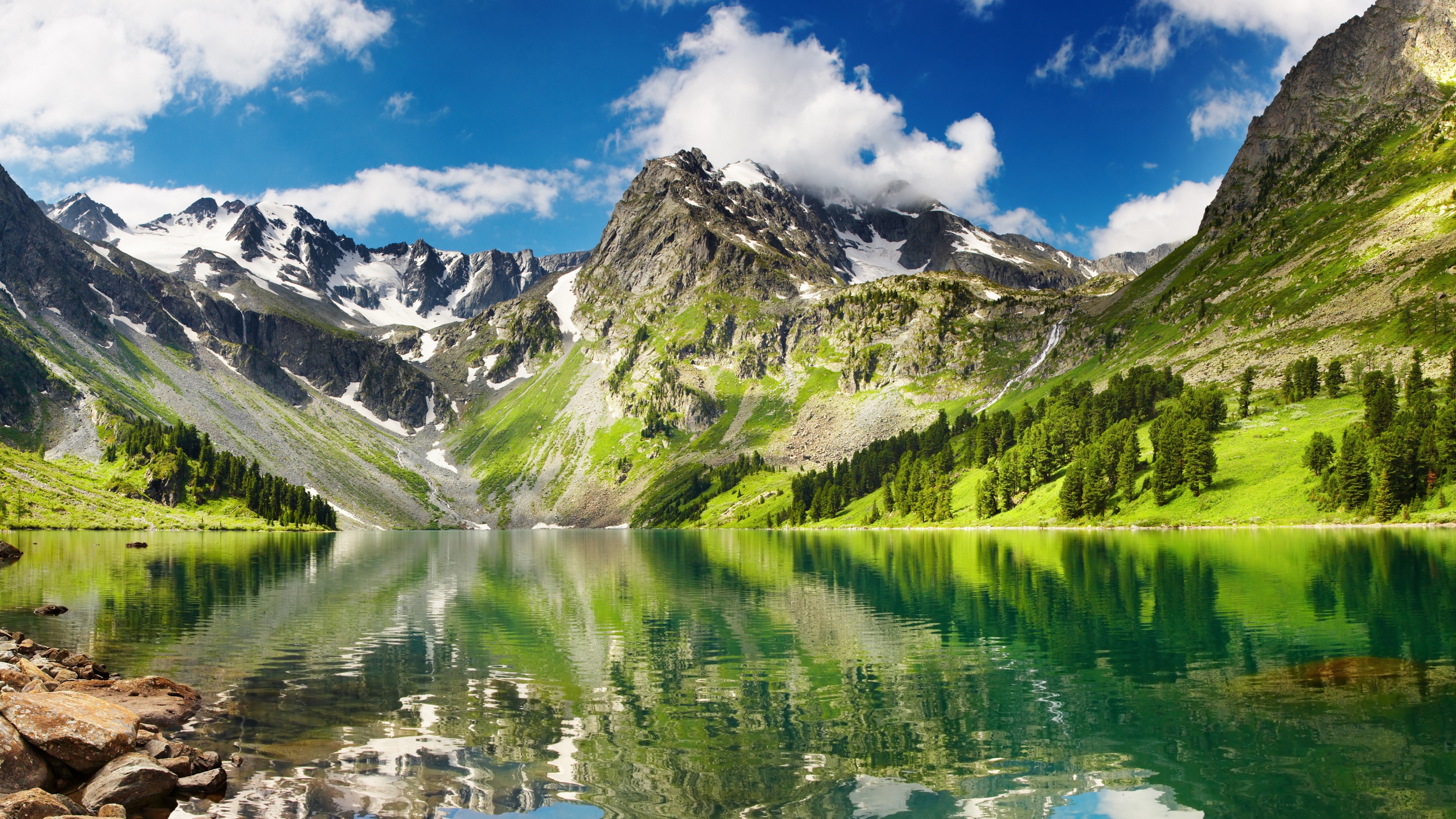 Majestic Russian Mountains ReflectedK Ultra HD Nature Wallpaper
