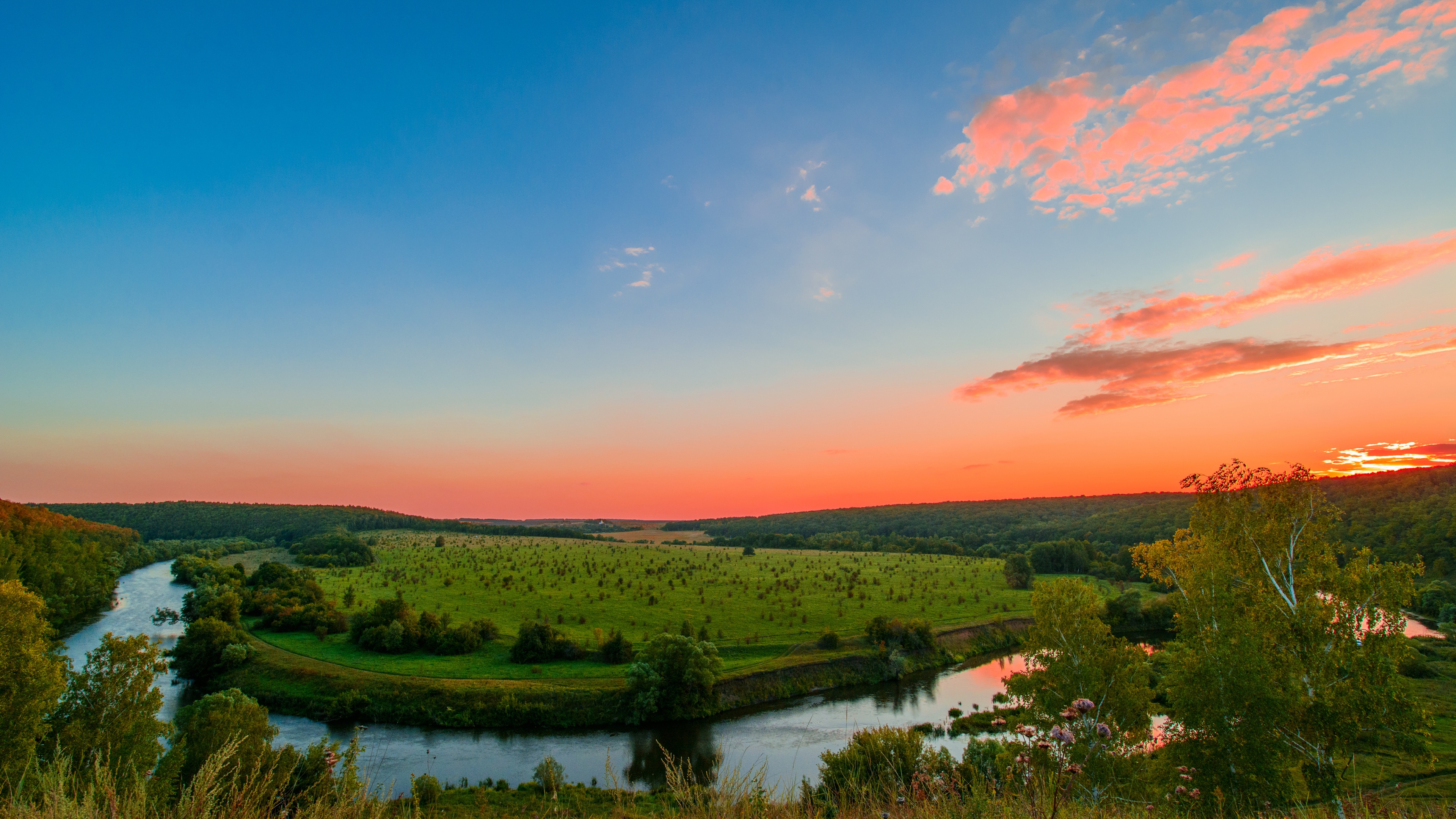 Upa River Wallpaper 4K, Tula Region, Russia