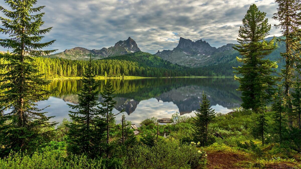 A beautiful summer on a lake in Siberia · free photo from skywolfx and wallpaper