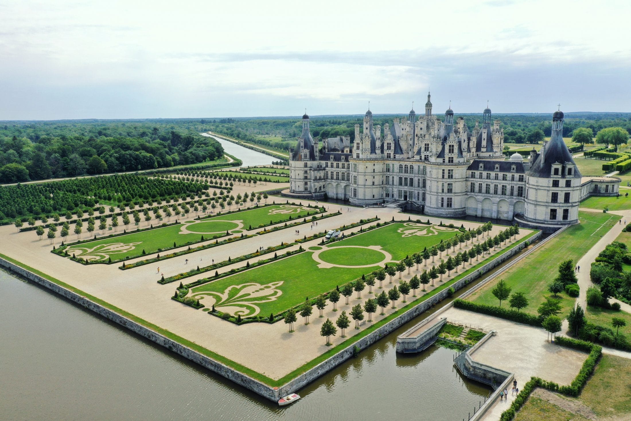 Visiting the château