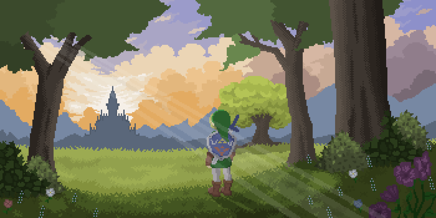 Pixilart Legend of Zelda by Grabrela #pixilart #pixelart #pixilartapp #pixels #art #app #drawing #digitalart bit #zelda #link