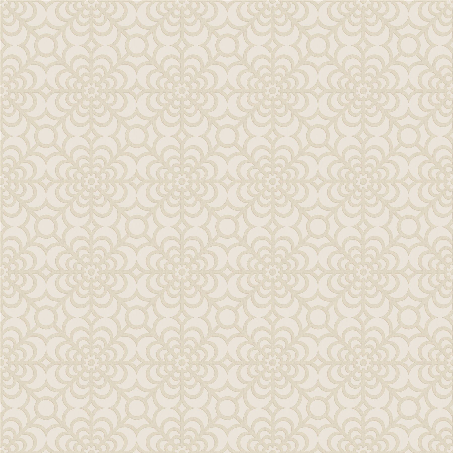 RHS Dandy Floral Ivory Wallpaper