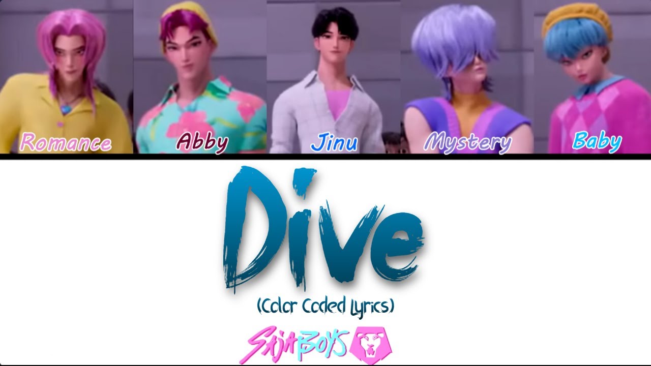 Dive By Saja Boys. Fanmade Song. Color Coded Lyrics. KPop Demon Hunters