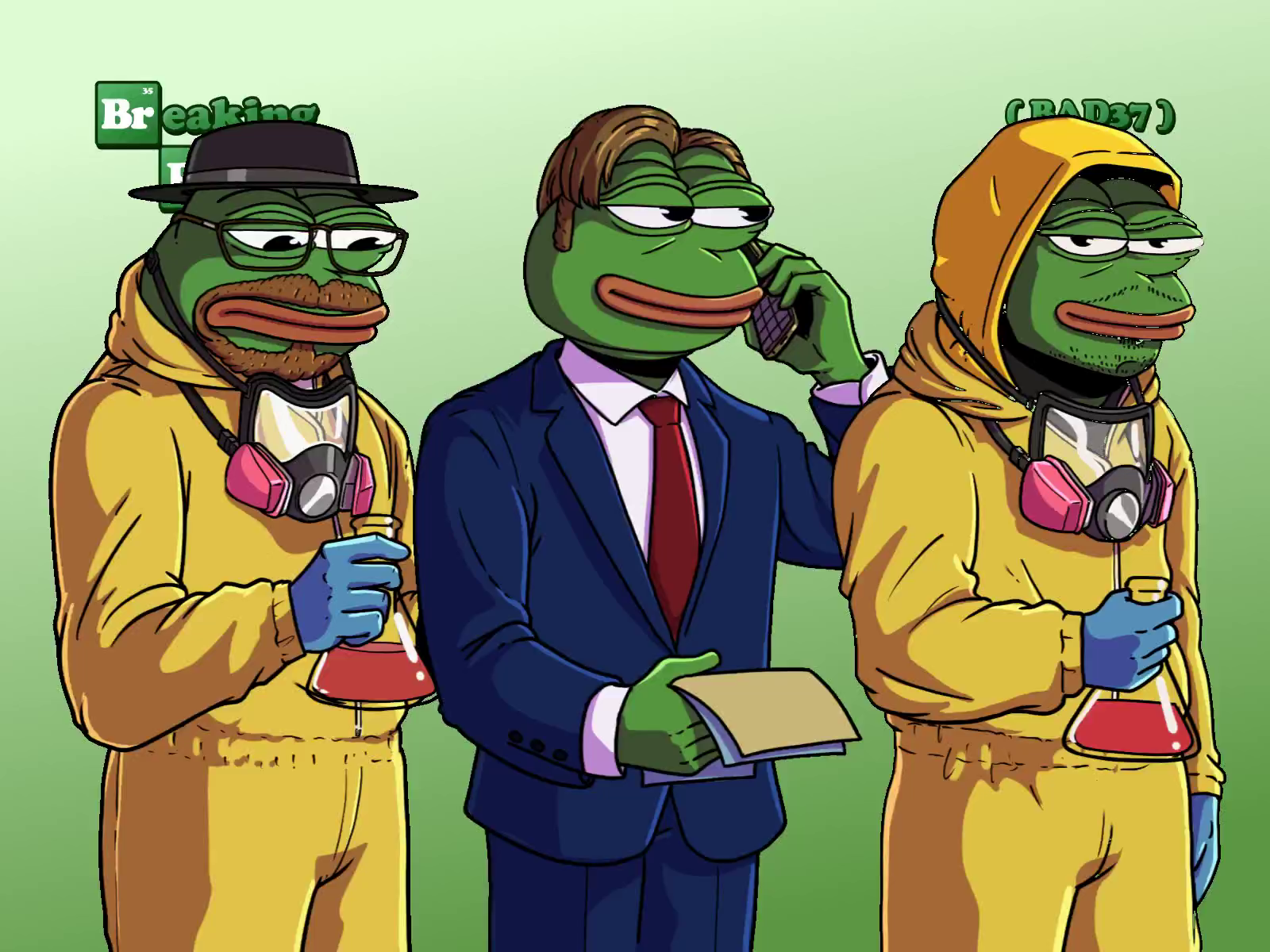 Characters animation. Breaking bad illustration