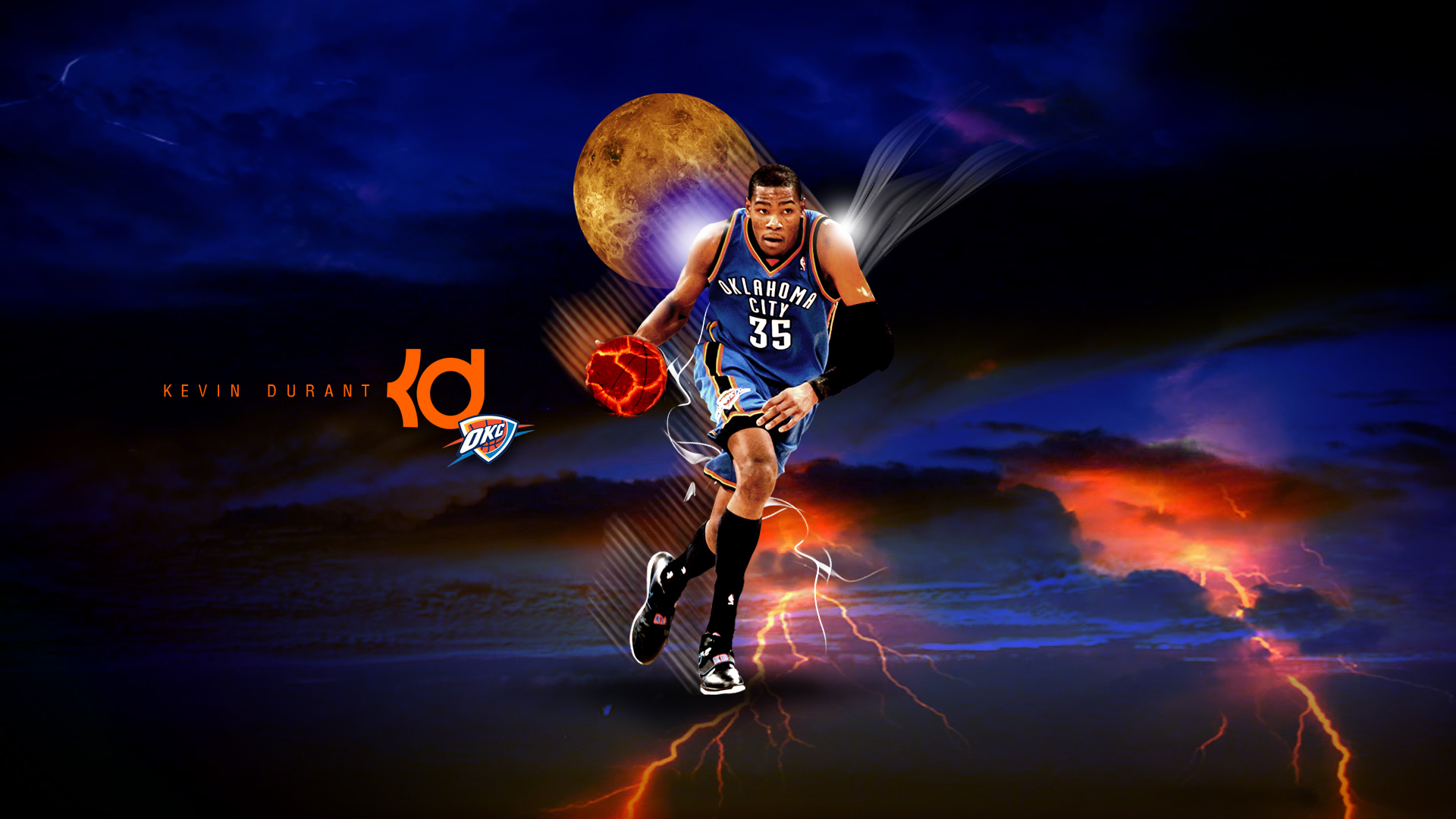 Download Oklahoma City Thunder Sports HD Wallpaper