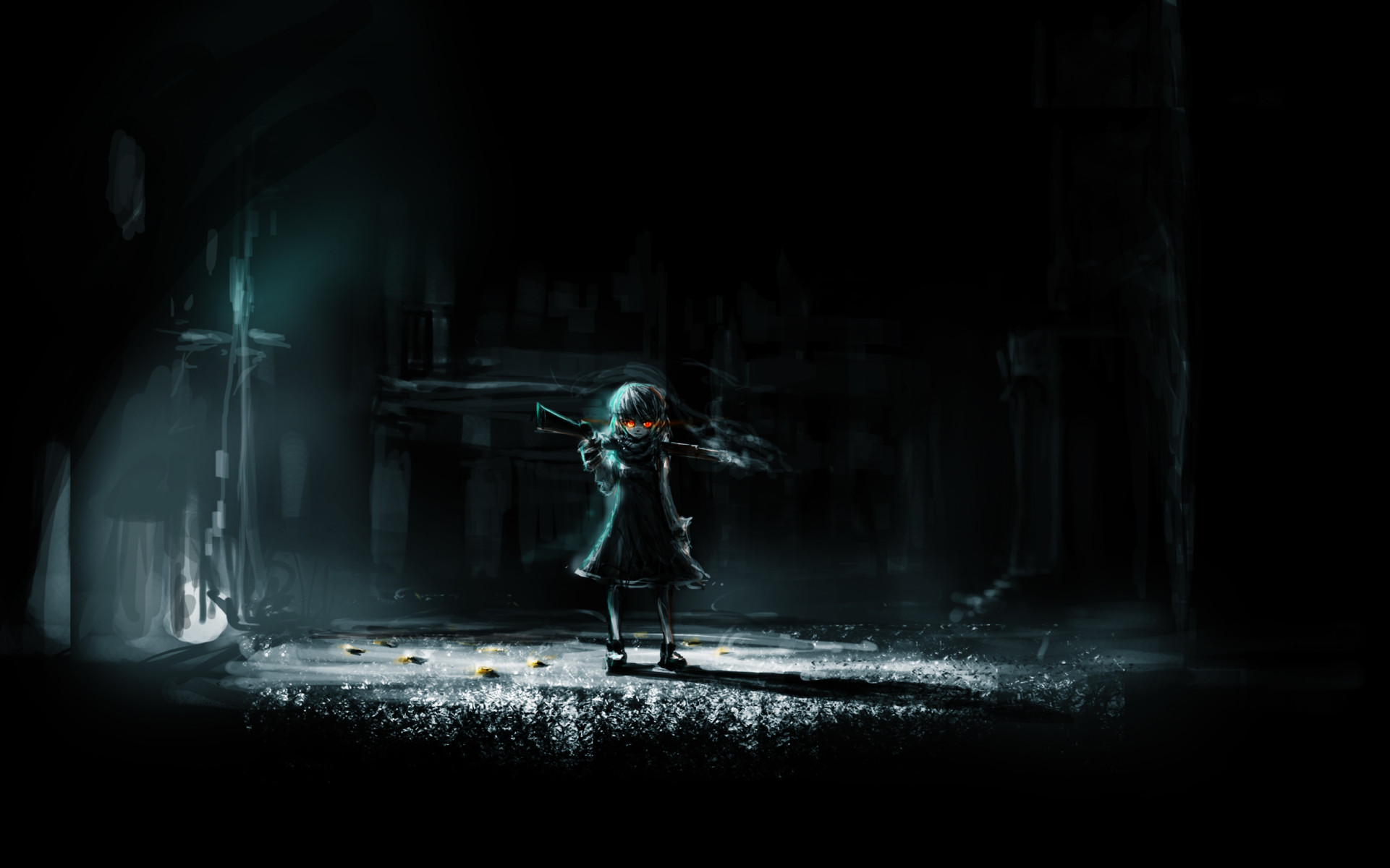 Dark Anime Girl HD Wallpaper 21582
