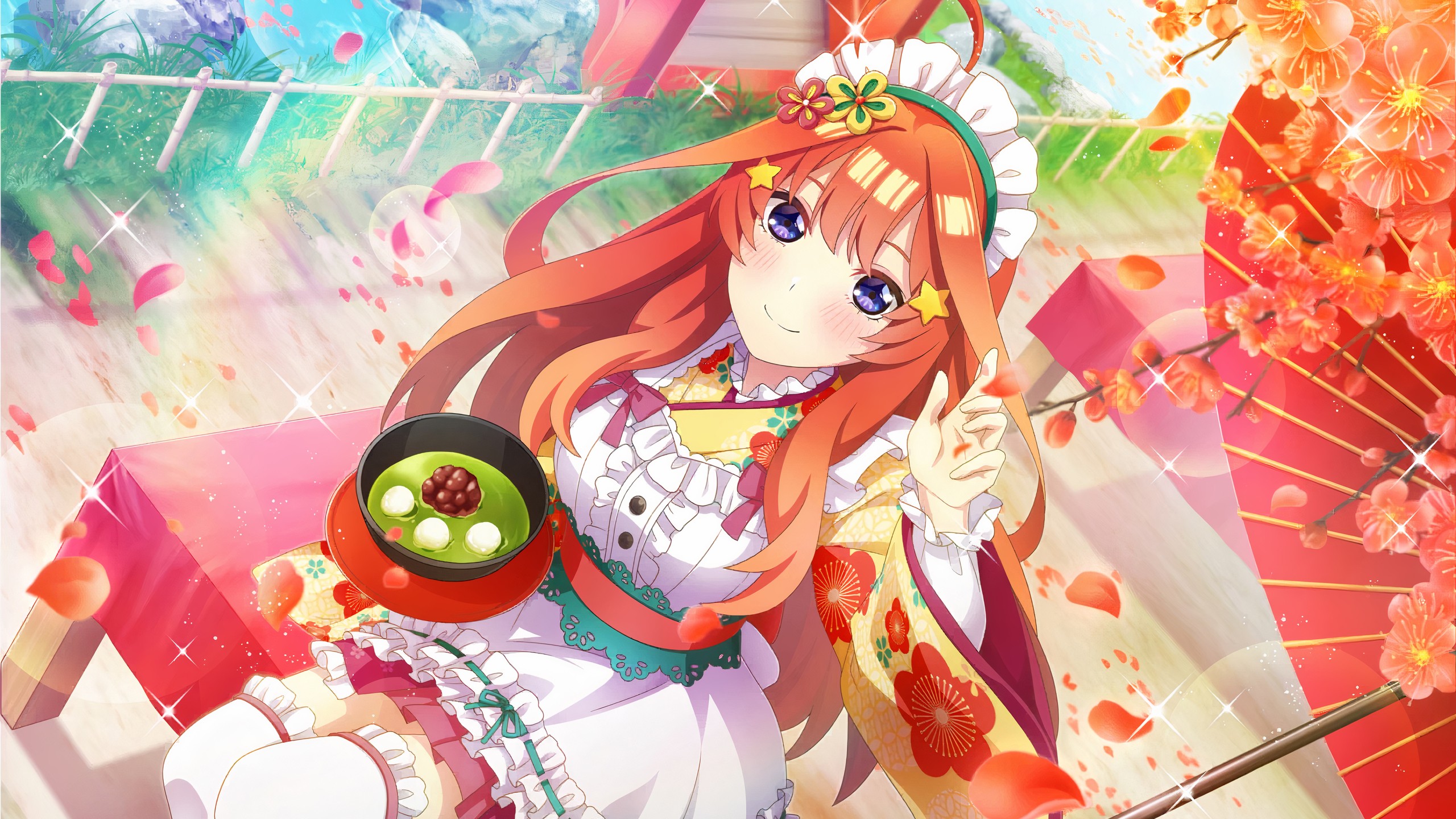 Blue Eyes Itsuki Nakano HD The Quintessential Quintuplets Wallpaper