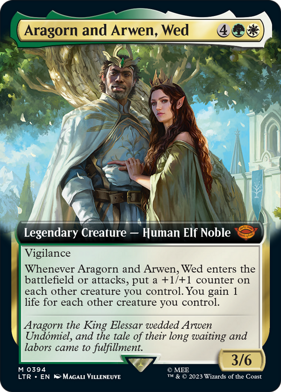 Aragorn And Arwen, Wed Lord Of The Rings: Tales Of Middle Earth: (Extended Art)