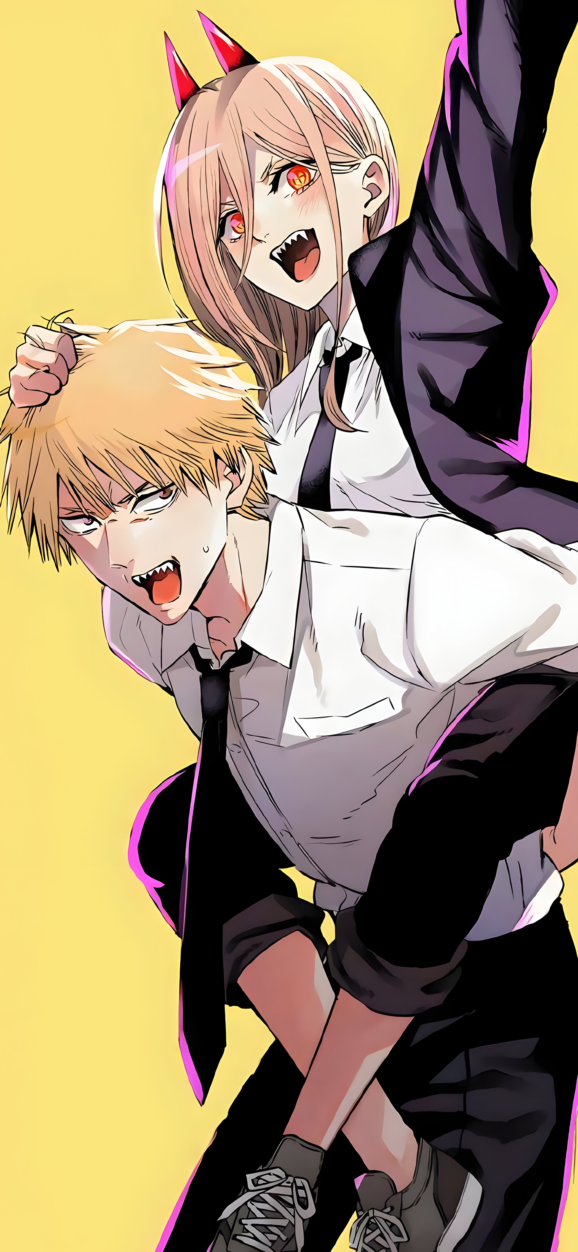 Chainsaw Man Denji and Power Wallpaper Anime Wallpaper