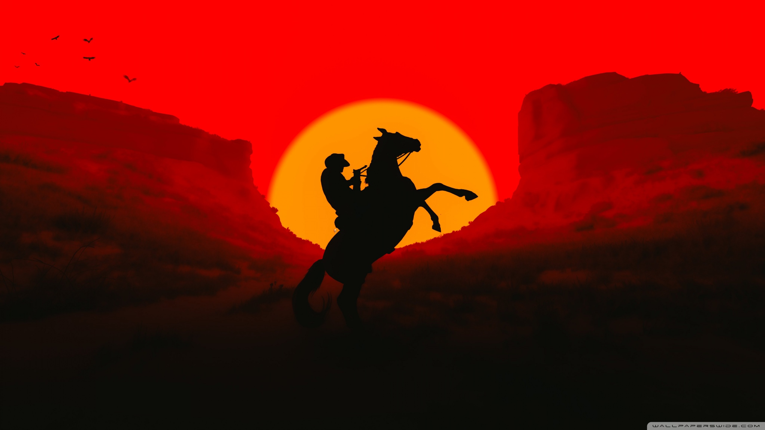 Red Dead Redemption 2, Cowboy, Western Video Game 4K UHD Wallpaper for UltraHD Desktop and TV, Widescreen and UltraWide Display, Smartphone and Tablet Devices