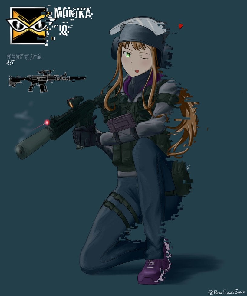 Found Fanart Monika IQ Weiss