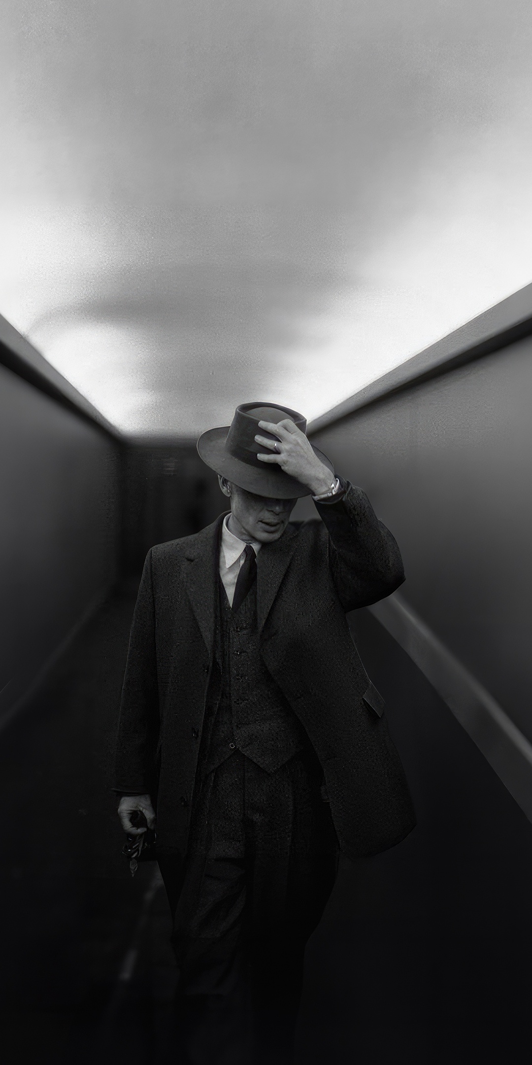 Oppenheimer Wallpaper 4K, Black and White, Cillian Murphy