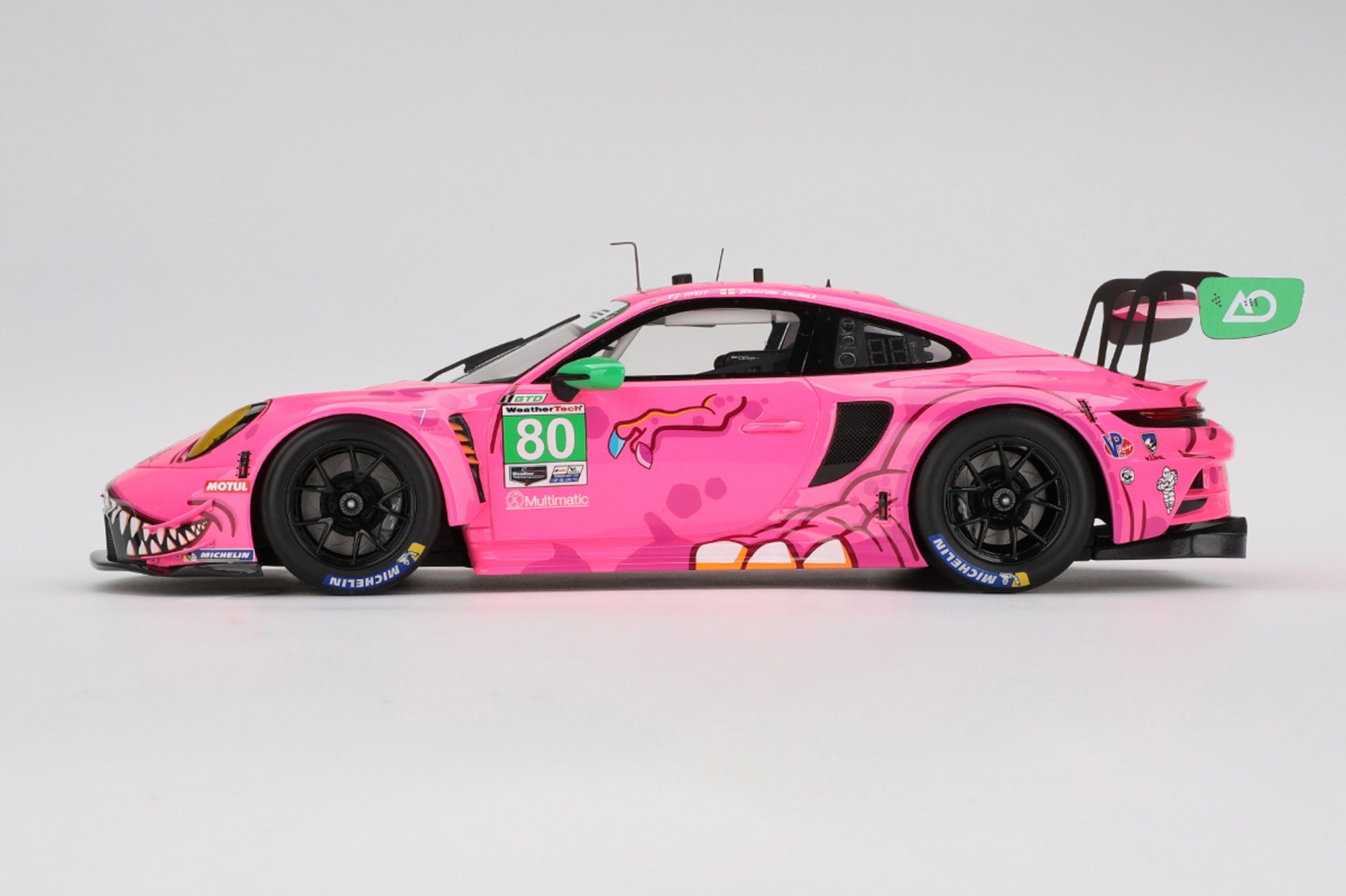 Porsche 911 GT3 R (AO Racing Roxy 2023 IMSA VIR):18 Scale Model Car