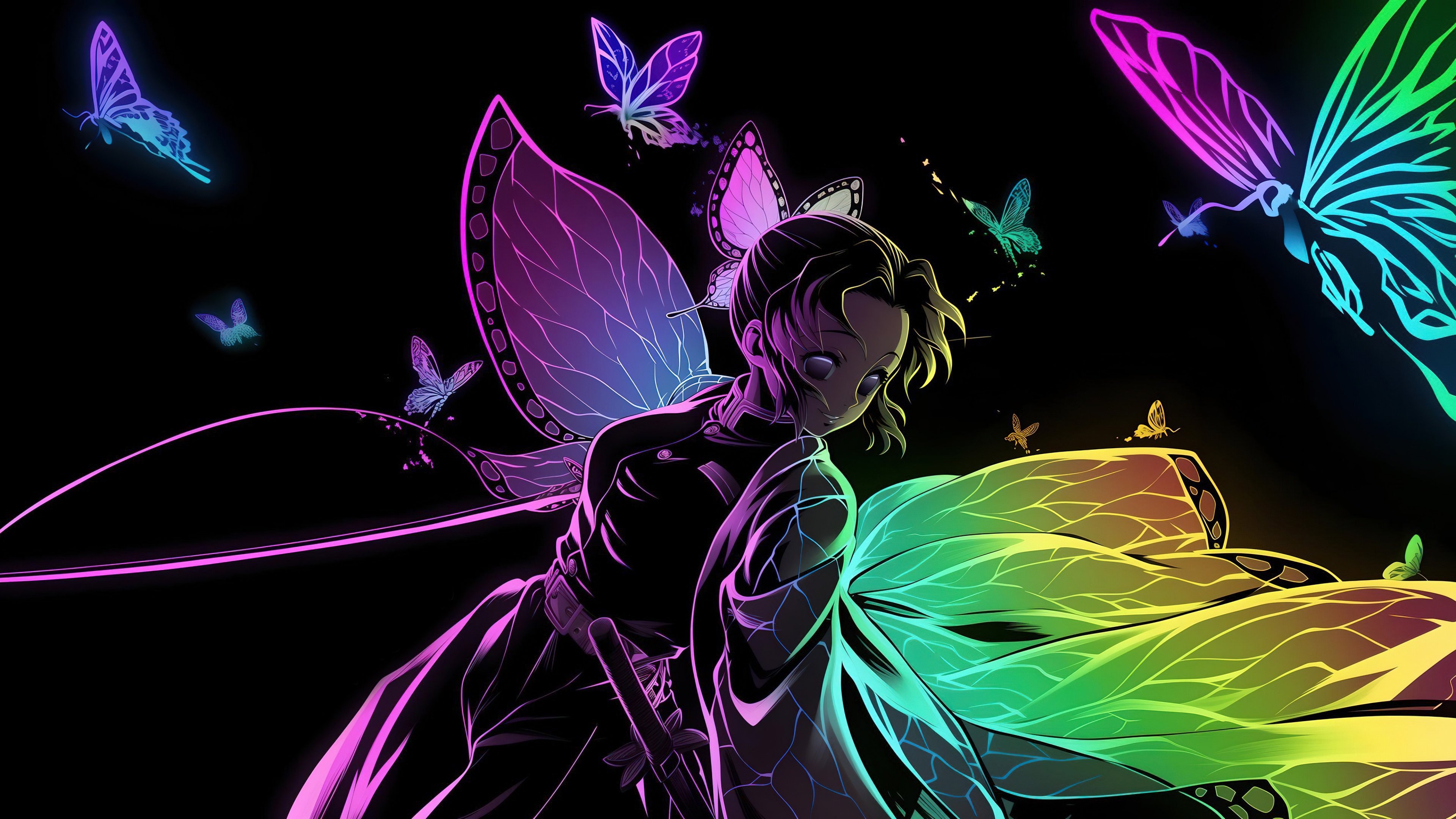 Anime Wallpaper • -K Anime Neon, Demon Slayer