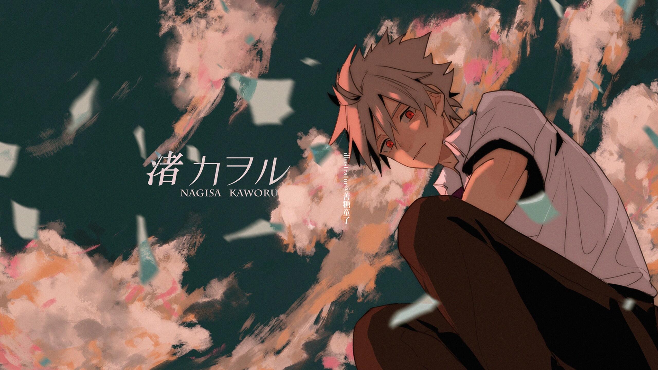 Wallpaper an anime wallpaper nagisa kaworu clouds neon genesis evangelion anime 2560x1440 QHD & WQHD (16:9) from virtual image and screensavers