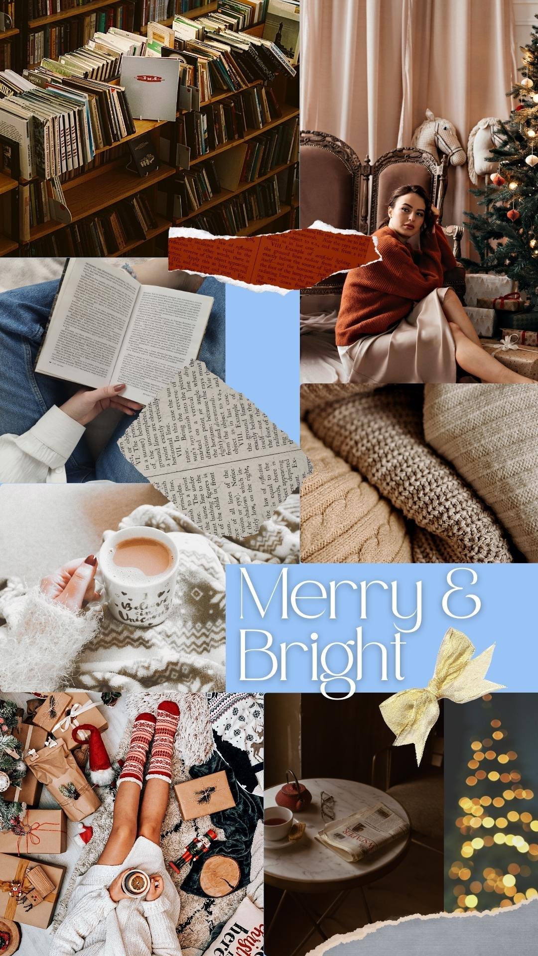 Christmas Collage Aesthetic Wallpaper: Creating A Festive Wonderland
