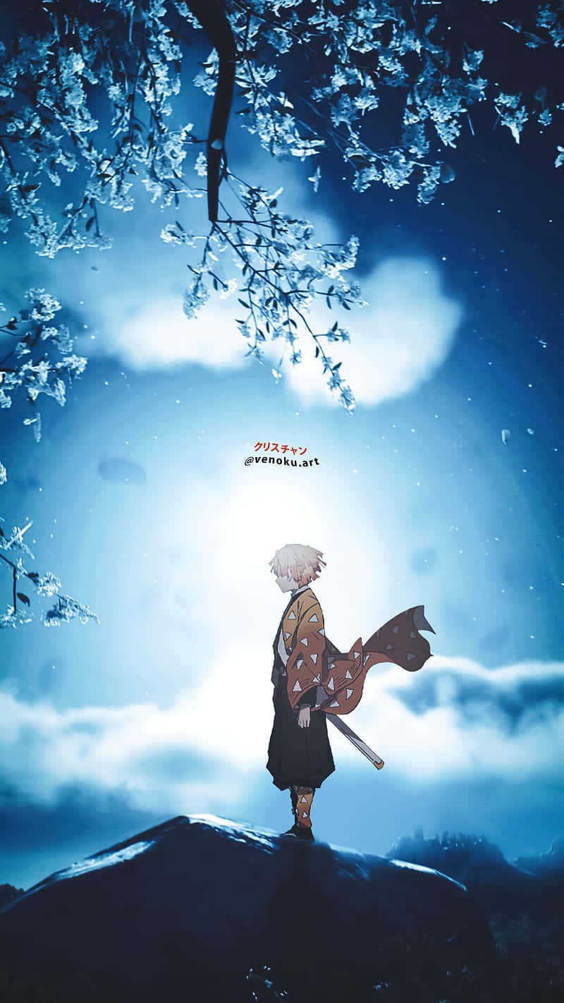 Download Get the latest Zenitsu Phone to stay connected with the world. Wallpaper