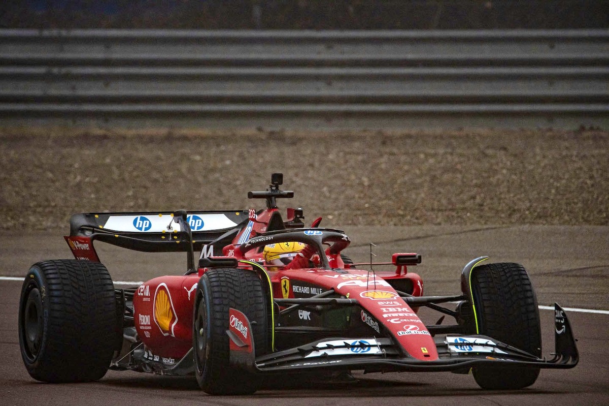 Revealed: Hamilton makes Ferrari F1 test debut