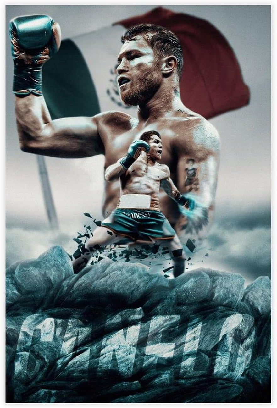 Canelo Alvarez Boxing Athlete Poster2 Canvas Poster Jamaica